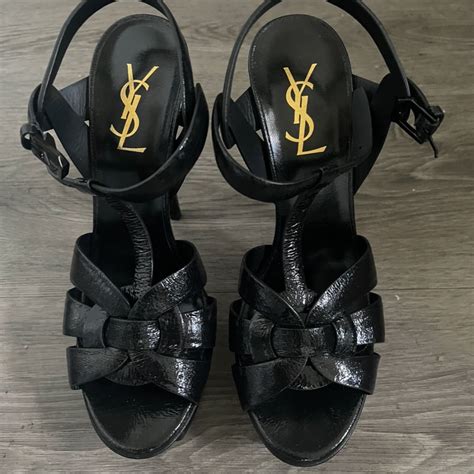 ysl tribute platform sandal replica|ysl tribute sandals with tights.